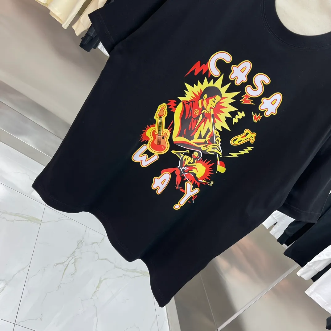 Casablanca Classic Series T ， ， 。 ， Classic ， In Stock ！ ：White Black Size：S M L XL XXL